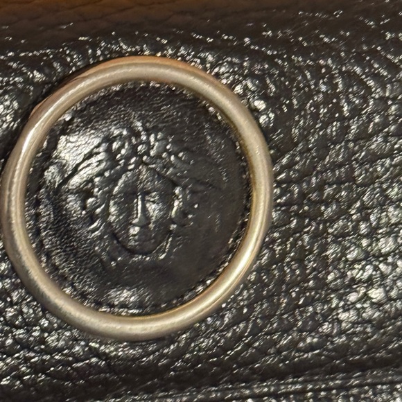 Versace Black Leather bifold wallet - Picture 5 of 15